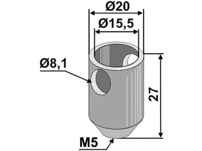 Industriehof® Anschlussglocke für Einhebelsteuergerät Nimco, 18100-708 Industriehof® Anschlussglocke für Einhebelsteuergerät Nimco, 18100-708