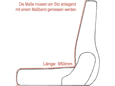 Sitzbezug Universal, Tweed, Breite Sitzpolster max. 550 mm, 1-teilig, gesticktes TECparts-Logo