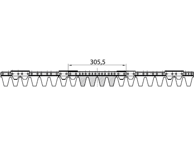 ESM Mähmesser 102 cm, Hobby-Universalbalken, gewölbte Klingen, Verstärkungsleiste 5–6 mm, Klingen 20, für Agria, Echo, Eurogarden, Hako, Viking ESM Mähmesser 102 cm, Hobby-Universalbalken, gewölbte Klingen, Verstärkungsleiste 5–6 mm, Klingen 20, für Agria, Echo, Eurogarden, Hako, Viking