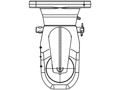 Walterscheid Kugeleinsatz "Kugel 80", KFD800-4/KFD800-45, für Adapterplatte mit Flansch B x H 140 × 80 mm x 17; 21 mm, für Traktor mit Anhängebock