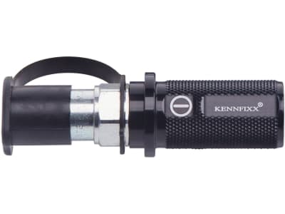 Kennfixx® Hydraulik-Handgriff schwarz -, BG 04, Stecker M 26 x 1,5 IG; Schlauch 3/4" IG