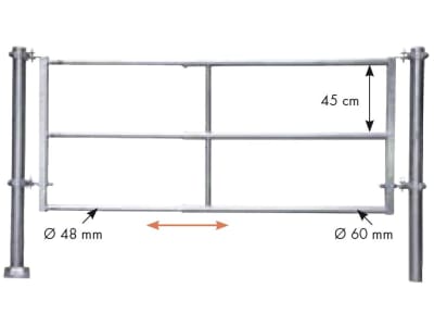 Patura Abtrennung "R3", 295 – 405 cm, 3 Horizontalstreben, 323002