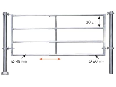 Patura Abtrennung "R4", 395 – 505 cm, 4 Horizontalstreben, 323023 Patura Abtrennung "R4", 395 – 505 cm, 4 Horizontalstreben, 323023