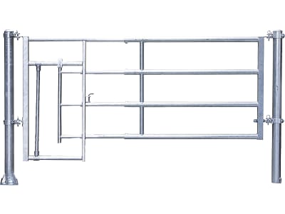 Patura Abtrennung "R4", 365 – 465 cm, mit Kälberschlupf, 4 Horizontalstreben, 323422