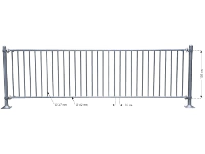 Patura Abtrennung für Kälber, 300 cm, mit Vertikalstreben, 322061 Patura Abtrennung für Kälber, 300 cm, mit Vertikalstreben, 322061