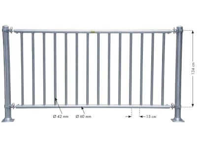 Patura Abtrennung "V", 300 cm, mit Vertikalstreben, 323653 Patura Abtrennung "V", 300 cm, mit Vertikalstreben, 323653