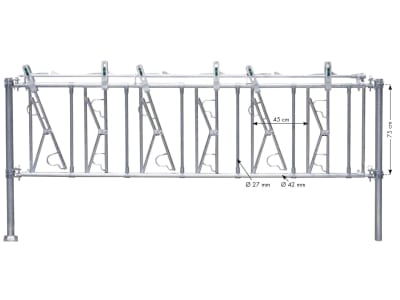 Patura Fressgitter "SSV" 246 – 266 cm 5 Fressplätze, für Kälber, , 322001