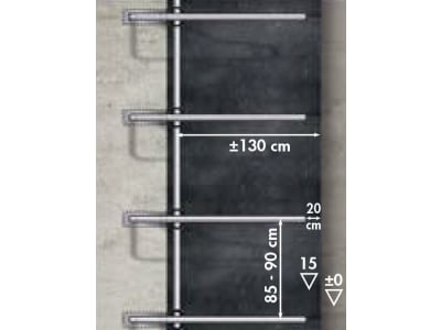 Patura Liegeboxenbügel "Classic" für Jungvieh, Ø Rohr 48,3 mm, Länge 1,50 m, Höhe 0,96 m, 334523
