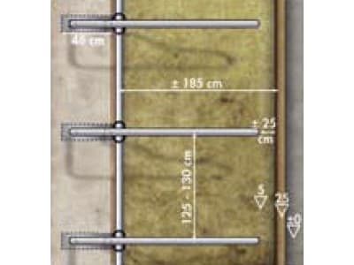 Patura Liegeboxenbügel "Classic" für Großvieh, Ø Rohr 60,3 mm, Länge 2,15 m, Höhe 1,35 m, 334520