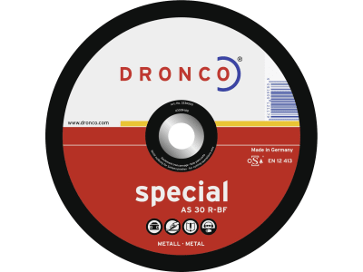 Dronco® Metall-Schruppscheibe "AS 30 R-BF Special" gekröpft Dronco® Metall-Schruppscheibe "AS 30 R-BF Special" gekröpft