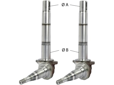 Achsschenkel links/rechts Länge 271,53 mm, für Ford New Holland 5000, 6000, 7000 Achsschenkel links/rechts Länge 271,53 mm, für Ford New Holland 5000, 6000, 7000