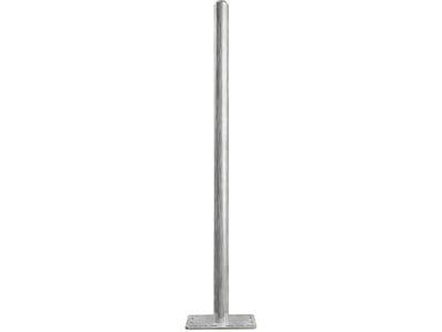 Patura Pfosten rund Ø 76 mm x Höhe 165 cm mit Bodenplatte, Stahl, verzinkt, 303473 Patura Pfosten rund Ø 76 mm x Höhe 165 cm mit Bodenplatte, Stahl, verzinkt, 303473