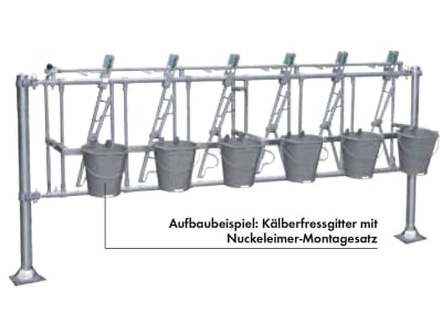 Patura Montagesatz für 5 Kälbertränkeeimer mit Haltern, 332211