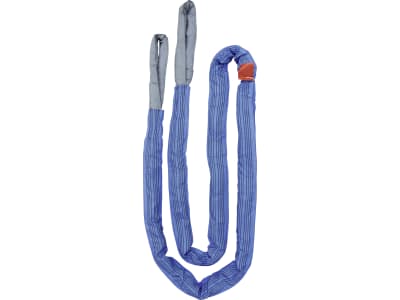 KERBL Abschleppschlinge 6 m, 56 t, blue, mit verstärkten Schlaufen, Warnfähnchen und Transporttasche, 37708