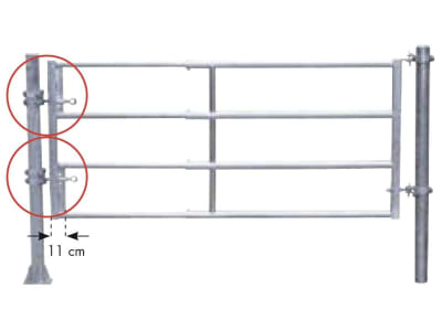 Patura Tor "RS4", 295 – 405 cm, 4 Horizontalstreben, 323122