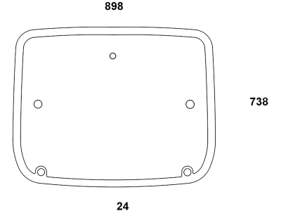 Dachscheibe, grün, Bohrungen 5, für Deutz-Fahr, Hürlimann, Lamborghini, Same, Vitus Dachscheibe, grün, Bohrungen 5, für Deutz-Fahr, Hürlimann, Lamborghini, Same, Vitus