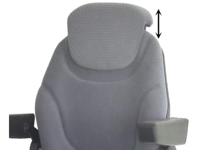 Rückenverlängerung Veloursstoff, grau für "Parvus 82M", "Parvus 82L" Rückenverlängerung Veloursstoff, grau für "Parvus 82M", "Parvus 82L"