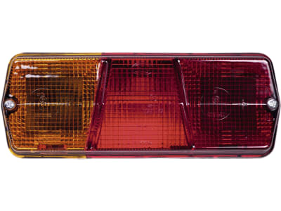 Hella® Schlussleuchte quadratisch, links, 201 x 76 x 71 mm, P21W; R10W, Schlusslicht; Bremslicht; Blinklicht; Kennzeichenlicht, 2SE 001 680-291
