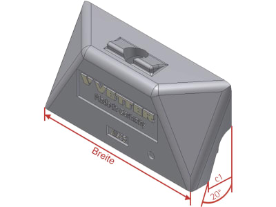 Vetter Gabelhaken "AV89", Breite 90 mm, oben