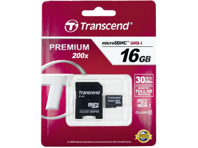 Speicherkarte "MicroSDHC™" 16 GB, UHS-I, Class 10 (C10), mit SD-Adapter Speicherkarte "MicroSDHC™" 16 GB, UHS-I, Class 10 (C10), mit SD-Adapter