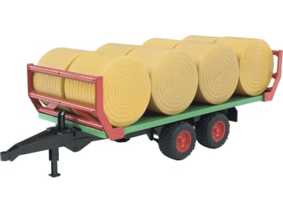 Bruder® Modell "Ballentransportanhänger" mit 8 Rundballen 1:16, 02220 Bruder® Modell "Ballentransportanhänger" mit 8 Rundballen 1:16, 02220
