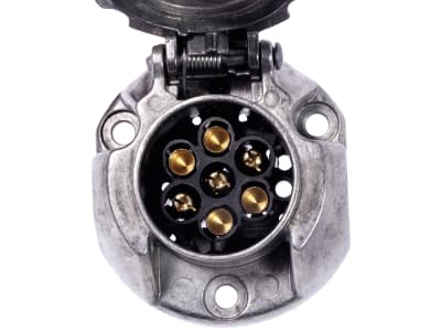 Herth + Buss Steckdose 7-polig, 6 – 12 V, Schraubanschluss, Aluminium, DIN ISO 1724, Einsatz herausnehmbar, 51 305 120 Herth + Buss Steckdose 7-polig, 6 – 12 V, Schraubanschluss, Aluminium, DIN ISO 1724, Einsatz herausnehmbar, 51 305 120