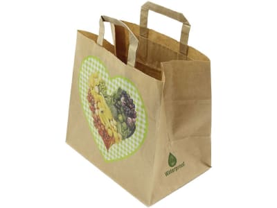 Obst-Tragetasche Kraftpapier 260 x 170 mm 250 Stück Obst-Tragetasche Kraftpapier 260 x 170 mm 250 Stück