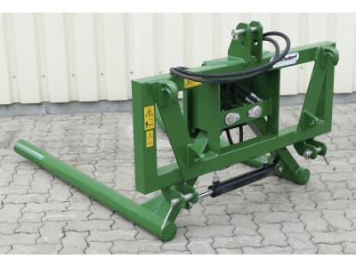 Düvelsdorf Rundballengabel "Solo" hydraulisch verstellbare Zinken, Dreipunktanbau Kat. 2; Euro-Aufnahme, 3517745 Düvelsdorf Rundballengabel "Solo" hydraulisch verstellbare Zinken, Dreipunktanbau Kat. 2; Euro-Aufnahme, 3517745