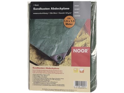 NOOR Sandkasten Abdeckplane  grün 150 x 150 cm 