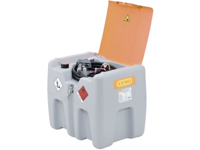 Cemo Tankanlage "DT-Mobil Easy" 210 l für Diesel, mobil, mit Automatik-Zapfpfistole, Deckel, 12 V-Elektropumpe "Centri SP30", 10981