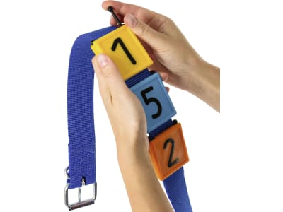 KERBL Halsbandnummer "Duo" Kunststoff, 2-teilig, für Halsmarkierungsbänder bis 4 cm Breite, 6 St.