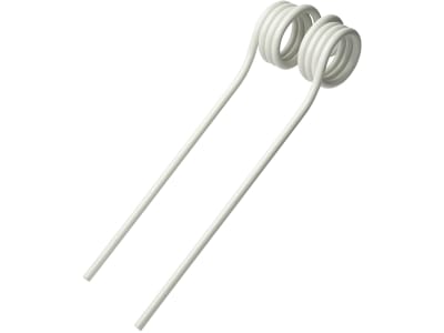 Pöttinger Kreiselheuerzinken links/rechts, 380/393 x 105 x 9,5 mm, weiß,, für Kreiselheuer Alpinhit, Eurohit, Hit Pöttinger Kreiselheuerzinken links/rechts, 380/393 x 105 x 9,5 mm, weiß,, für Kreiselheuer Alpinhit, Eurohit, Hit