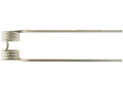 Pöttinger Kreiselheuerzinken links/rechts, 380 x 101 x 9 mm, weiß, für Kreiselheuer Eurohit, Hit 40–54 A/H/N , 436.140 Pöttinger Kreiselheuerzinken links/rechts, 380 x 101 x 9 mm, weiß, für Kreiselheuer Eurohit, Hit 40–54 A/H/N , 436.140
