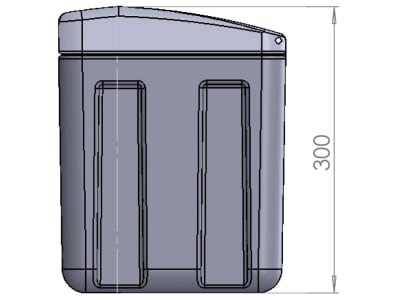 Deichselbox "SanuBox 500-2" 515 x 300 x 240 mm, aus Kunststoff für PKW-Anhänger