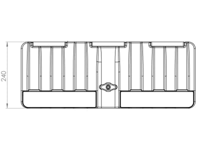 Deichselbox "SanuBox 600-3" 630 x 320 x 240 mm, aus Kunststoff für PKW-Anhänger