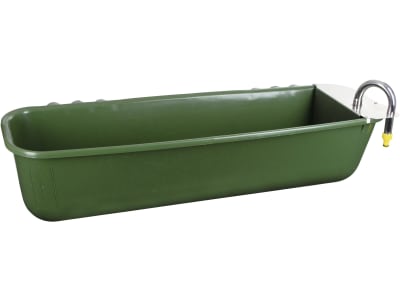 KERBL Langfuttertrog 42 l, 100 x 24 x 35 cm mit Schwimmerventil, 223111