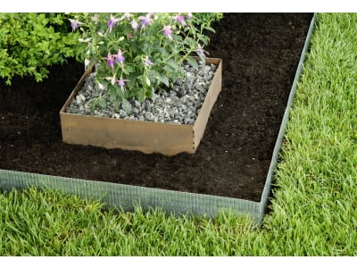 bellissa Rasenkantenband kleine Welle Stahlblech, verzinkt silver 500 x 14 cm bellissa Rasenkantenband kleine Welle Stahlblech, verzinkt silver 500 x 14 cm