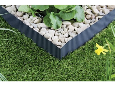 bellissa Rasenkantenband kleine Welle Stahlblech, verzinkt anthrazit 500 x 14 cm bellissa Rasenkantenband kleine Welle Stahlblech, verzinkt anthrazit 500 x 14 cm