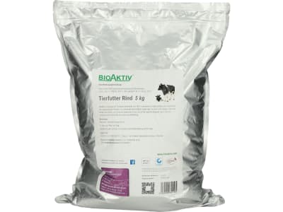 BioAktiv® Professional Tierfutter Rind Biokatalysator Rind aus naturreinem Calciumcarbonat homogene Gülle, verbessertes Stallklima, weniger Ammoniak Pulver 5 kg Beutel