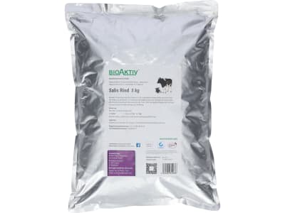 BioAktiv® Professional Salis Rind Biokatalysator aus naturreinem Natriumchlorid homogene Gülle, verbessertes Stallklima, weniger Ammoniak Pulver 5 kg Beutel