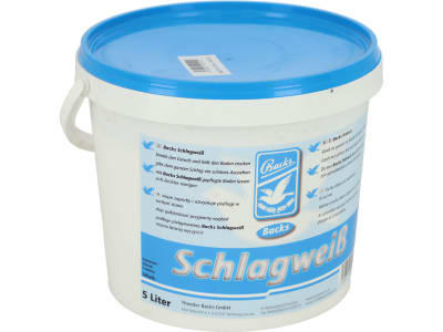 Backs Schlagweiß 5 l Eimer Backs Schlagweiß 5 l Eimer