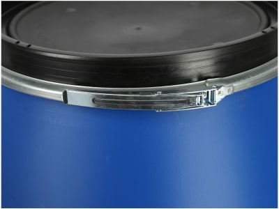  Maischefass rund ohne Griffe 220 l mit Deckel und Spannringverschluss