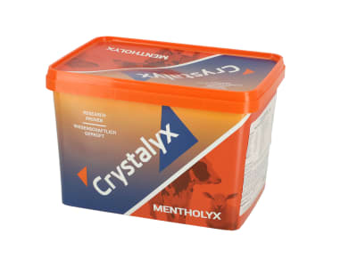 Crystalyx® Mentholyx energiereiche Leckmasse für Kälber, Schafe und Ziegen mit Menthol und Eukalyptus Leckmasse 5 kg Kübel