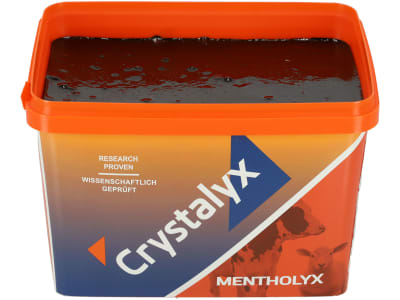 Crystalyx® Mentholyx energiereiche Leckmasse für Kälber, Schafe und Ziegen mit Menthol und Eukalyptus Leckmasse 5 kg Kübel
