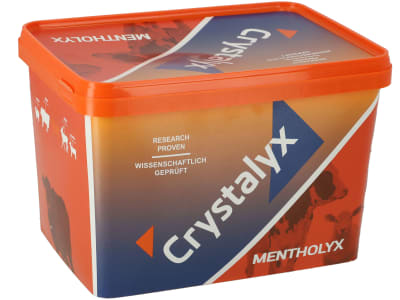 Crystalyx® Mentholyx energiereiche Leckmasse für Kälber, Schafe und Ziegen mit Menthol und Eukalyptus Leckmasse 5 kg Kübel