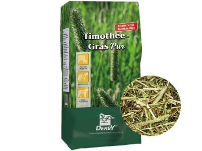 DERBY® Timotheegras Pur protein- , staub- und allergenarmes Pferdefutter Faser 15 kg Sack DERBY® Timotheegras Pur protein- , staub- und allergenarmes Pferdefutter Faser 15 kg Sack