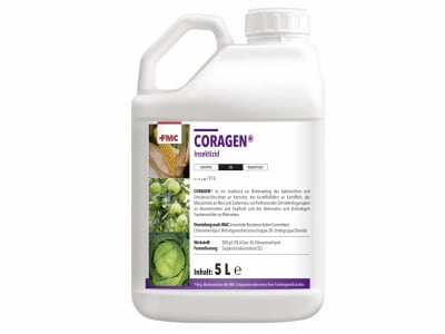 Coragen® 5 l Kanister Insektizid zur Bekämpfung von Rapsglanzkäfern in Raps und Maiszünsler in Mais Coragen® 5 l Kanister Insektizid zur Bekämpfung von Rapsglanzkäfern in Raps und Maiszünsler in Mais