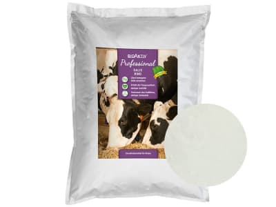 BioAktiv® Professional Salis Rind Biokatalysator aus naturreinem Natriumchlorid homogene Gülle, verbessertes Stallklima, weniger Ammoniak BioAktiv® Professional Salis Rind Biokatalysator aus naturreinem Natriumchlorid homogene Gülle, verbessertes Stallklima, weniger Ammoniak