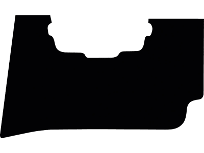 Fußmatte Gummi schwarz, für Eurocomach Bagger 6,0 to., ab Bj. 06 Fußmatte Gummi schwarz, für Eurocomach Bagger 6,0 to., ab Bj. 06