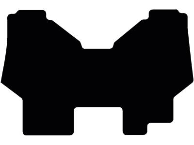 Fußmatte Gummi schwarz, für Case IH Traktor C 70, Bj. 96 – 08